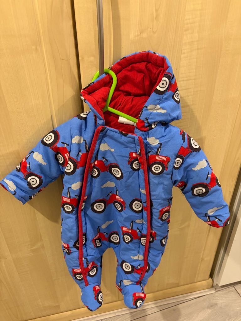 Baby Boy Quilted All in one suit 0-3months 