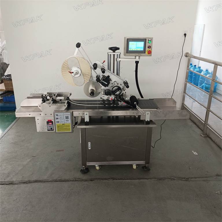 VK-FPL Automatic Card Bag Pouch Labeling Machine With Paging Machine