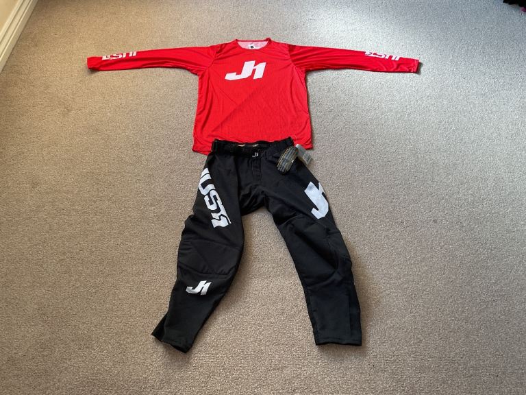 Just1 Motocross Kit Youth size 26” Pants & Large Jersey MX Kids HUSQVARNA HONDA KTM PITBIKE GASGAS