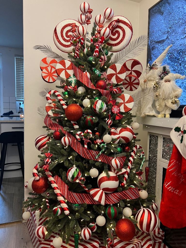 Candy Cane Christmas Tree Decorations