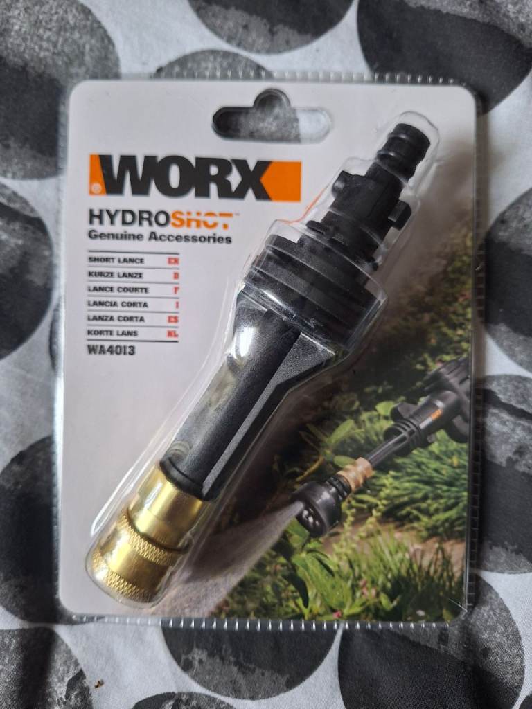WORX NITRO PRESSURE WASHER SHORT LANCE. BRAND NEW SEALED 
