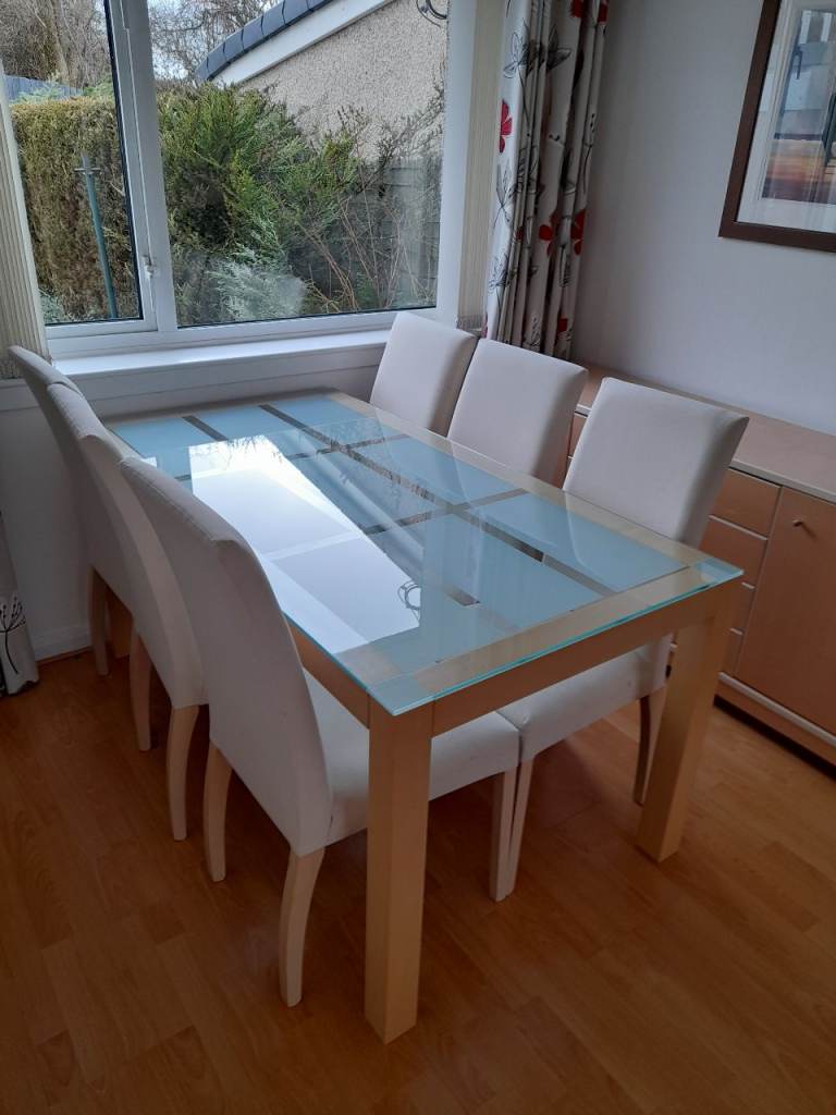 Beautiful G-Plan glass topped dining table