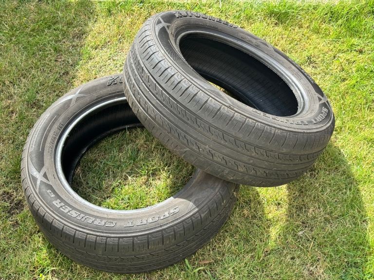 2x 225 60 17 tyres around 5mm tread