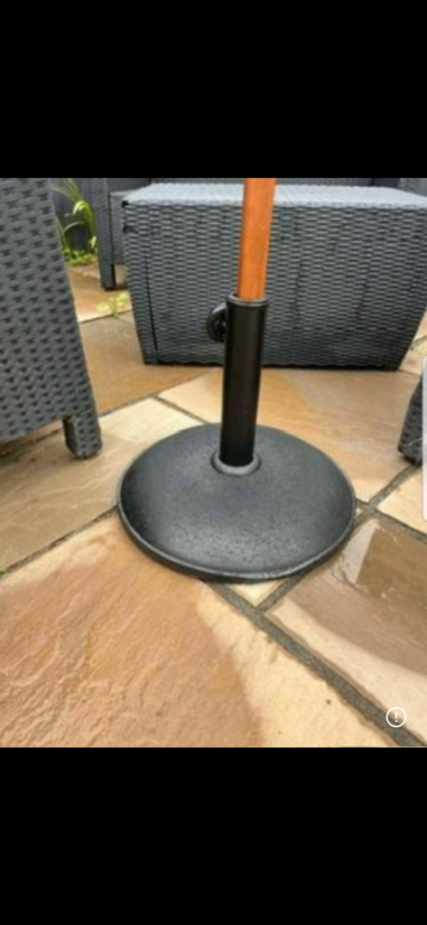 Brand New black Cement parasol Base