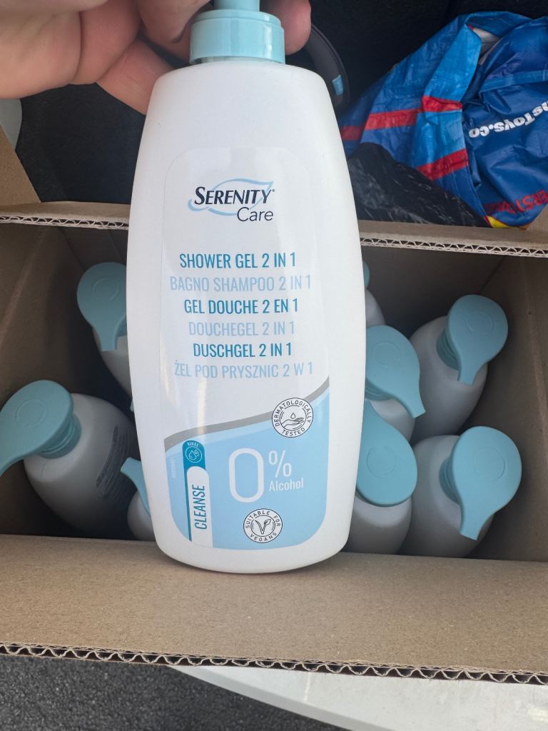 New Serenity Care Shower Gel 2 in 1 - 500ml Bottles