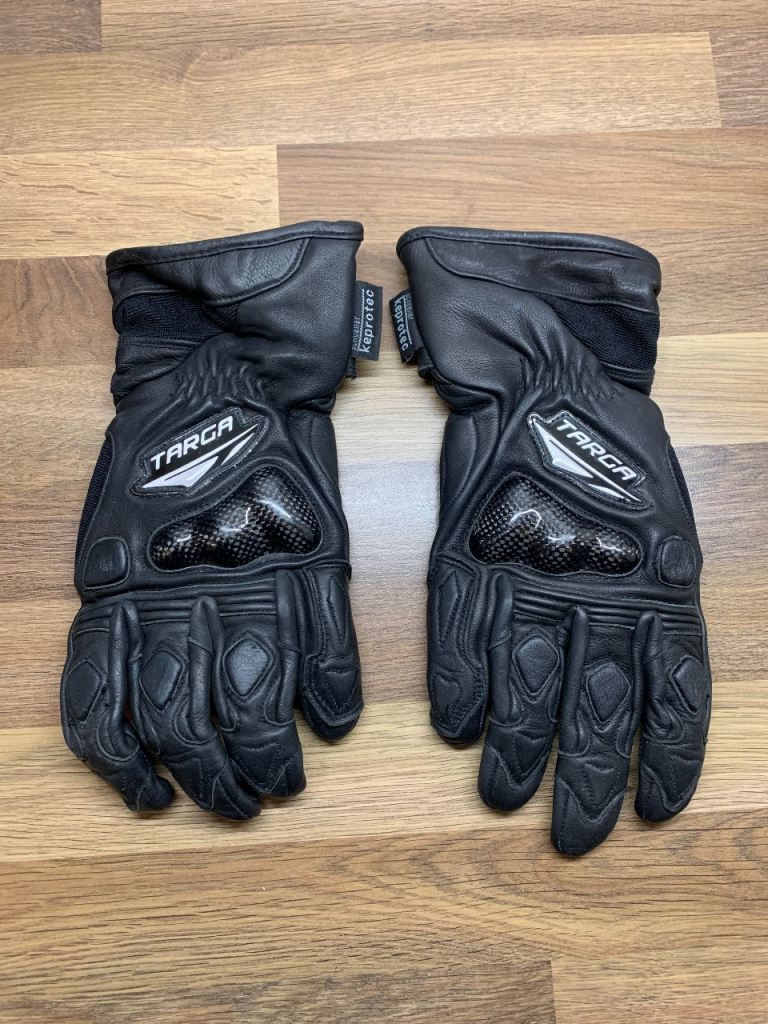 Targa Vulcan motorbike gloves motorcycle size XL , vgc helmet coat protective wear 