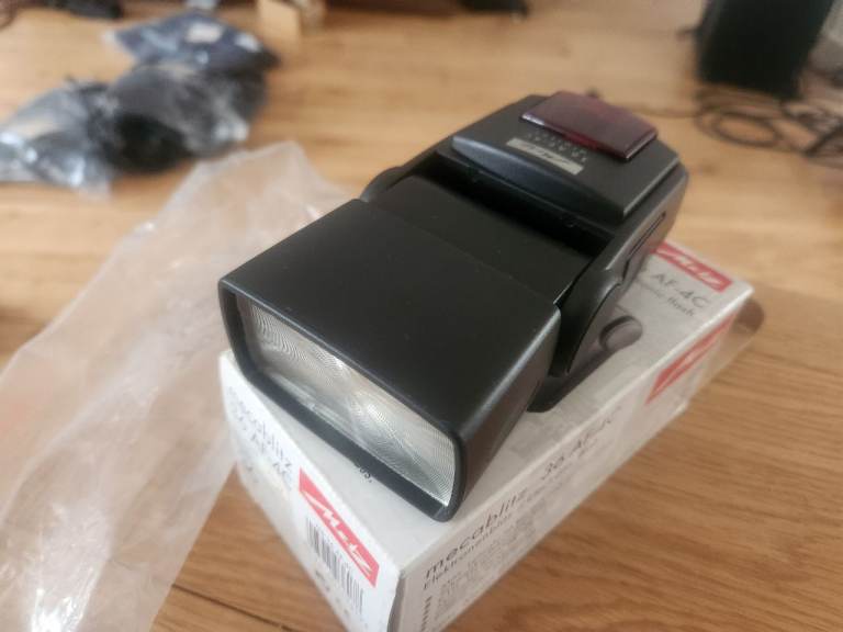 Metz Mecablitz 36 AF-4C Flash Gun for Canon EOS DSLR Boxed Manual Tested Working