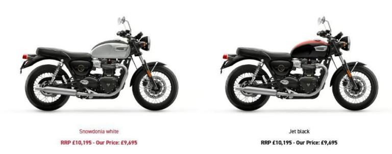 New 2026 Un-Registered Triumph Bonneville T100 Motorcycle 