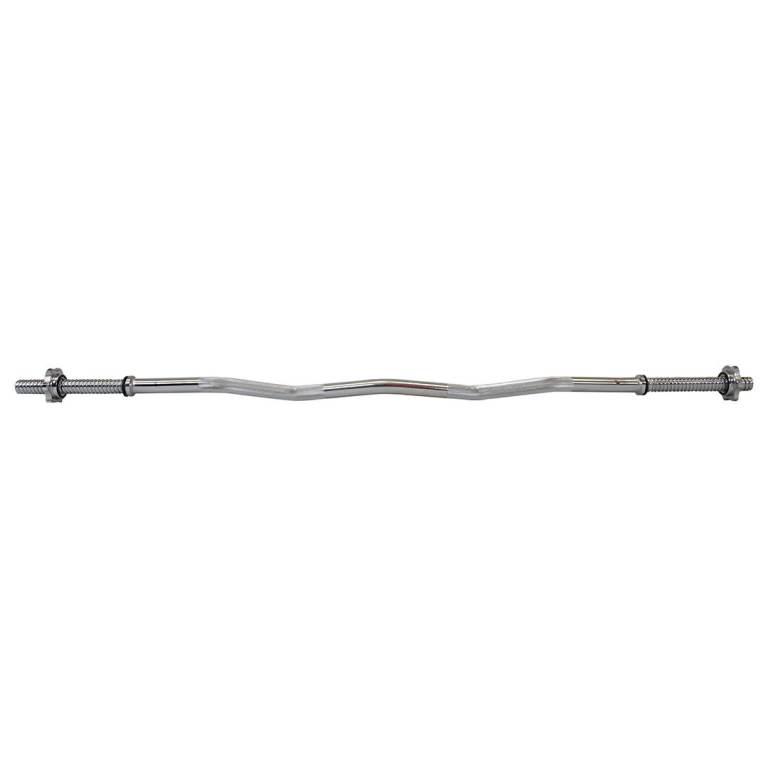 Standard 1" EZ Curl Barbell - Weights Bar Gym