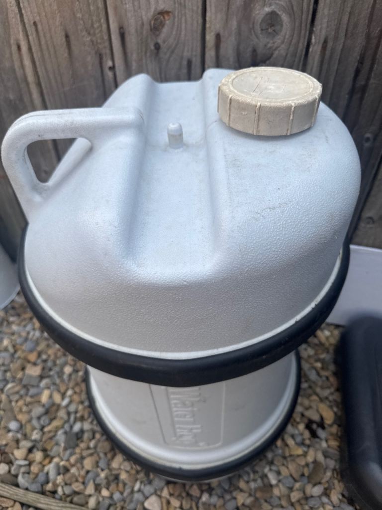 Caravan fresh water butt