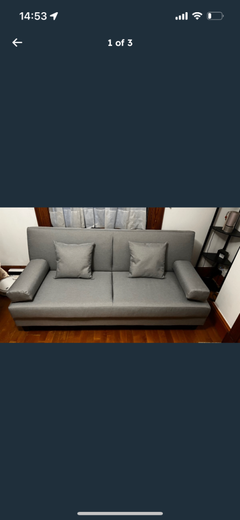 Click clack sofa bed perfect like new 