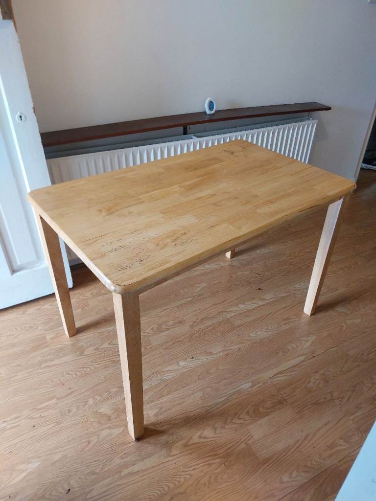 Solid wood table