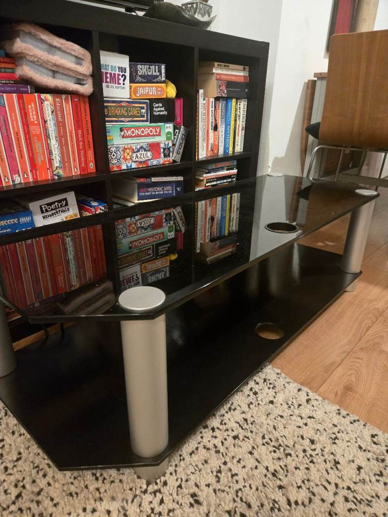 Glass TV table