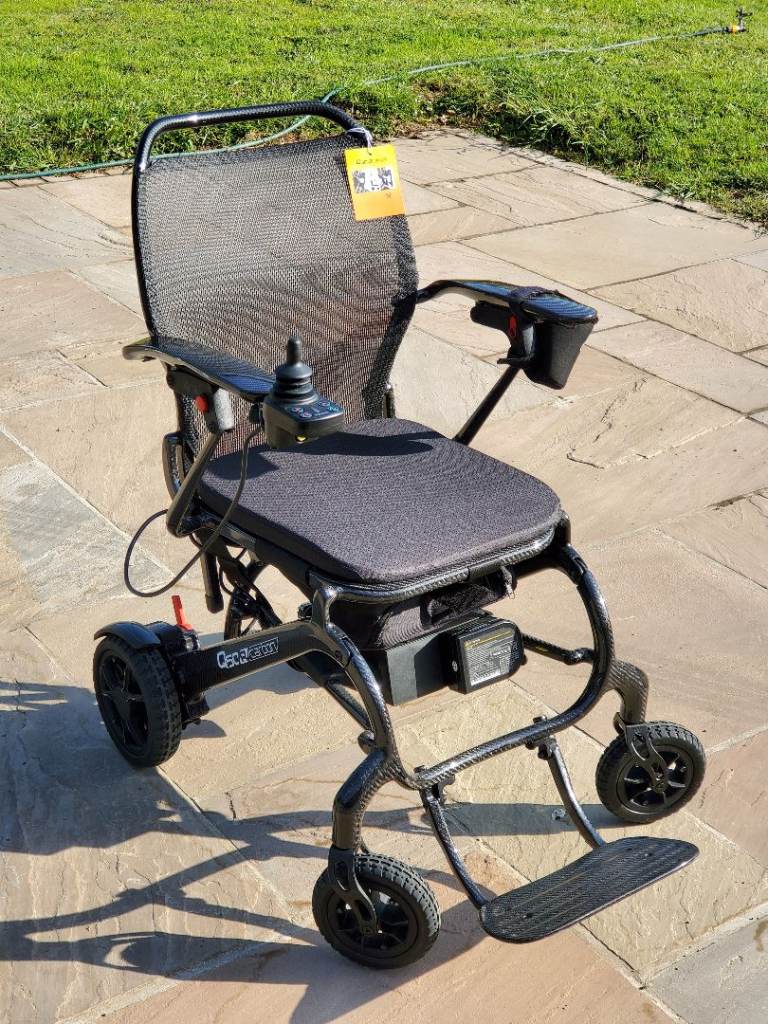 Quickie Q50 R Carbon lightweight folding portable powered wheelchair