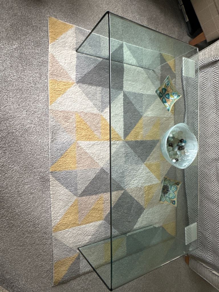 Green Apple Glass Coffee Table