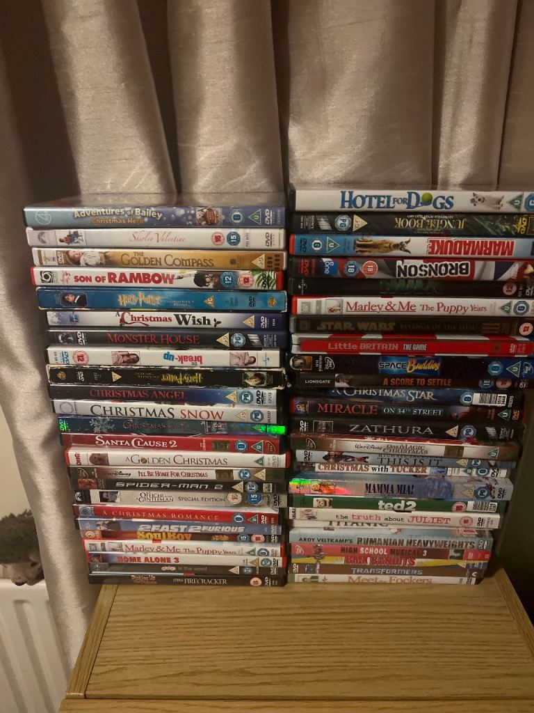DVD player and large selection of DVDS