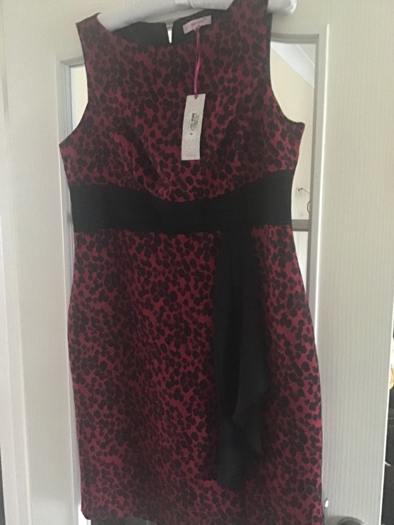 red and black dress