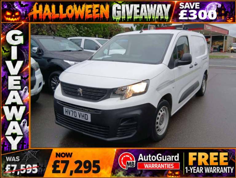 2021 Peugeot Partner 1.5 BlueHDi 950 S Long Panel Van 6dr Diesel Manual LWB Euro 6 (s/s) (100 bh ...