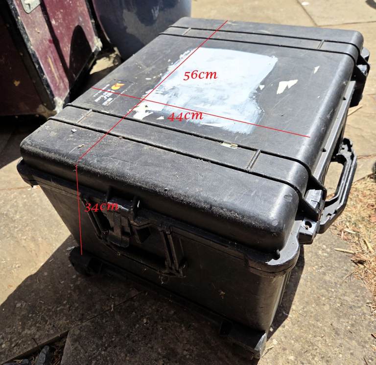 Black flight cases for laptops - two available