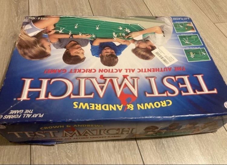 Crown & Andrews Test Match Cricket - Authentic Tabletop Board Game *Excellent Condition*