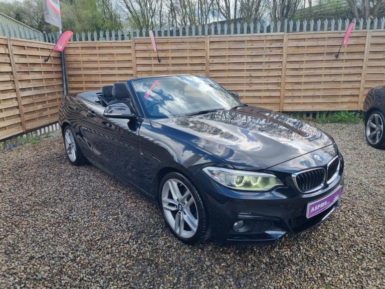BMW 2 SERIES 2.0 218d M Sport Convertible Black Manual Diesel 2016