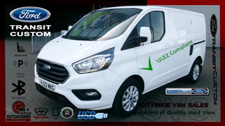 2022 Ford Transit Custom 2.0 EcoBlue 170ps Low Roof Limited Van PANEL VAN Diesel Manual