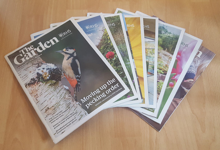 Set of 8 RHS The Garden Magazines