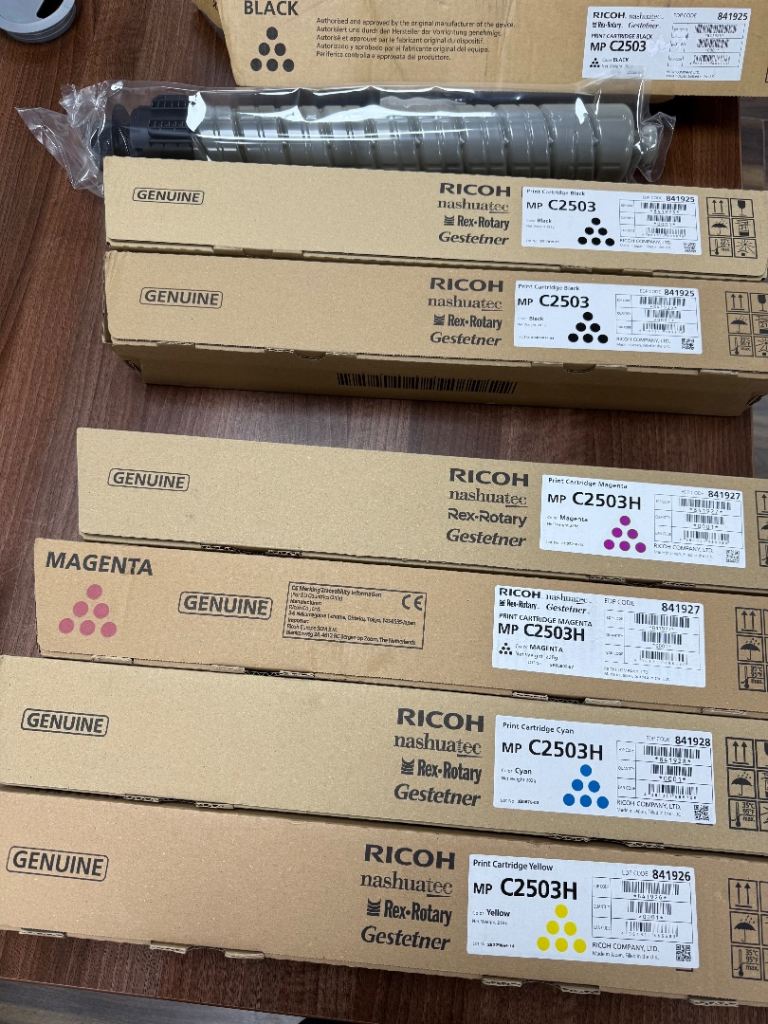 Ricoh MP C2503H Genuine Toner Cartridges 841925
