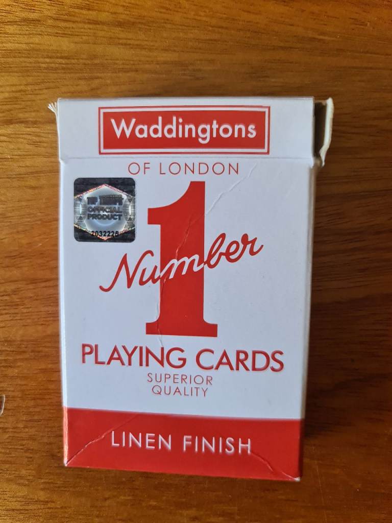 Waddingtons No.1 Classic Playing Cards Decks of Red Poker Game 1 Joker