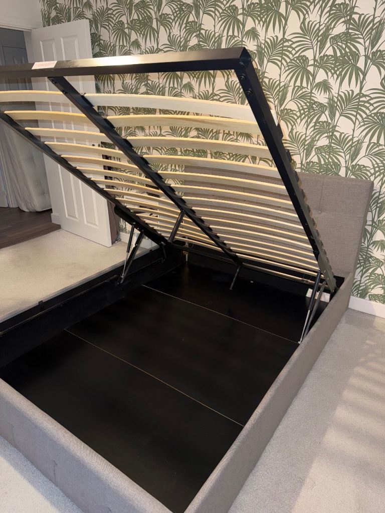 Double Mattress and ottoman bed frame