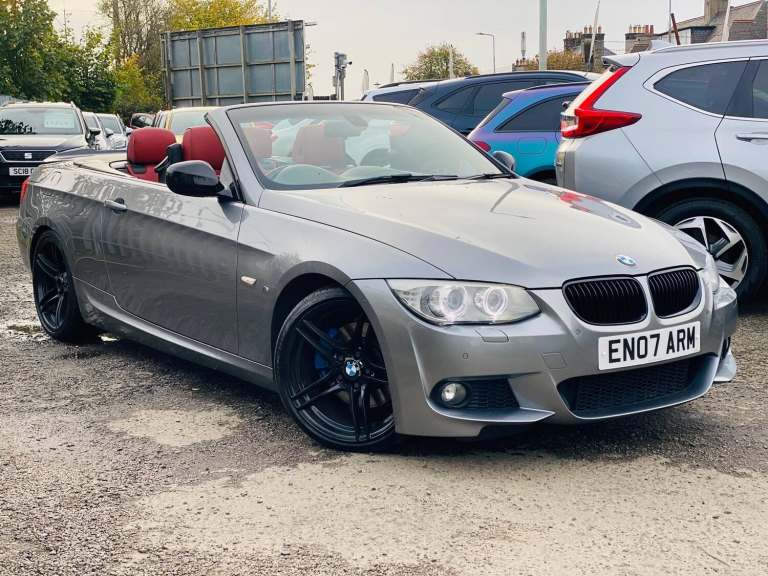 Bmw 3 Series 3.0 330d M Sport Convertible Hard Top AUTOMATIC RED LEATHER.