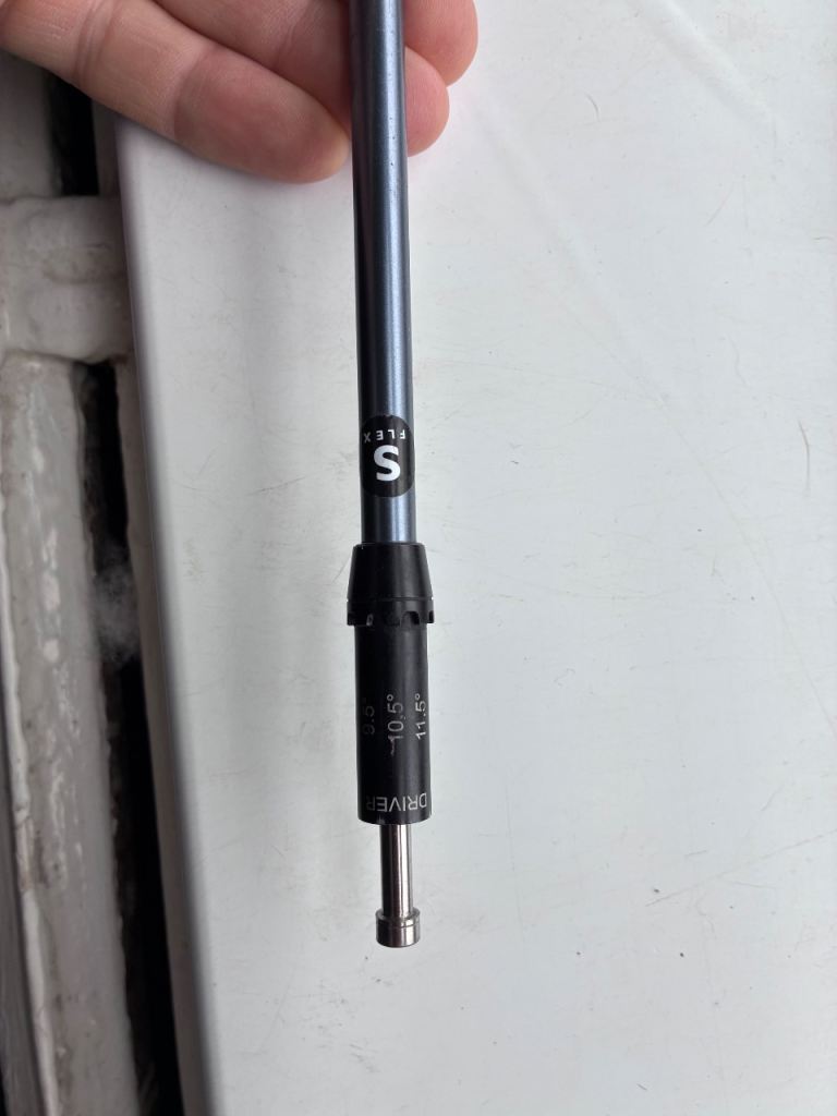 Matrix Ozik m65 adjustable driver shaft.