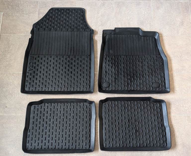 Genuine Nissan Micra K14 2017  Rubber Mat Set (set of 4) RHD #KE7585F001