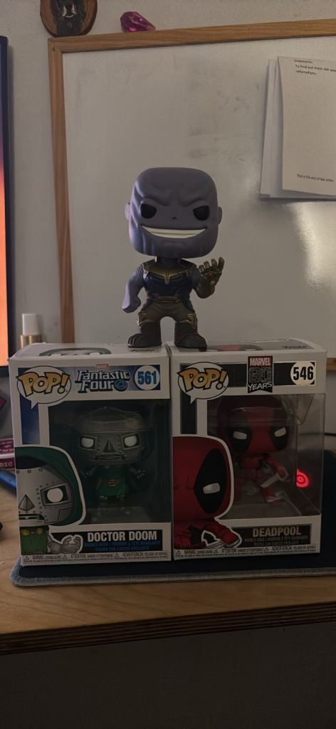 Funko Pop Marvel Bundle — Doctor Doom #561, Deadpool #546, Thanos #289