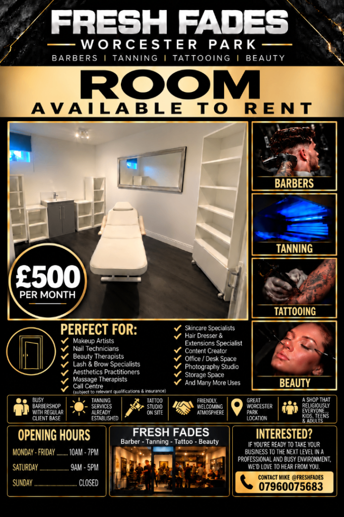 Beauty Room To Rent