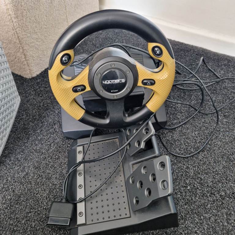 Ps2 steering wheel and pedals