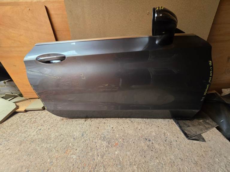 MERCEDES C CLASS C205 CONVERTIBLE GRAY FRONT Drivers SIDE DOOR BREAKING PARTS 