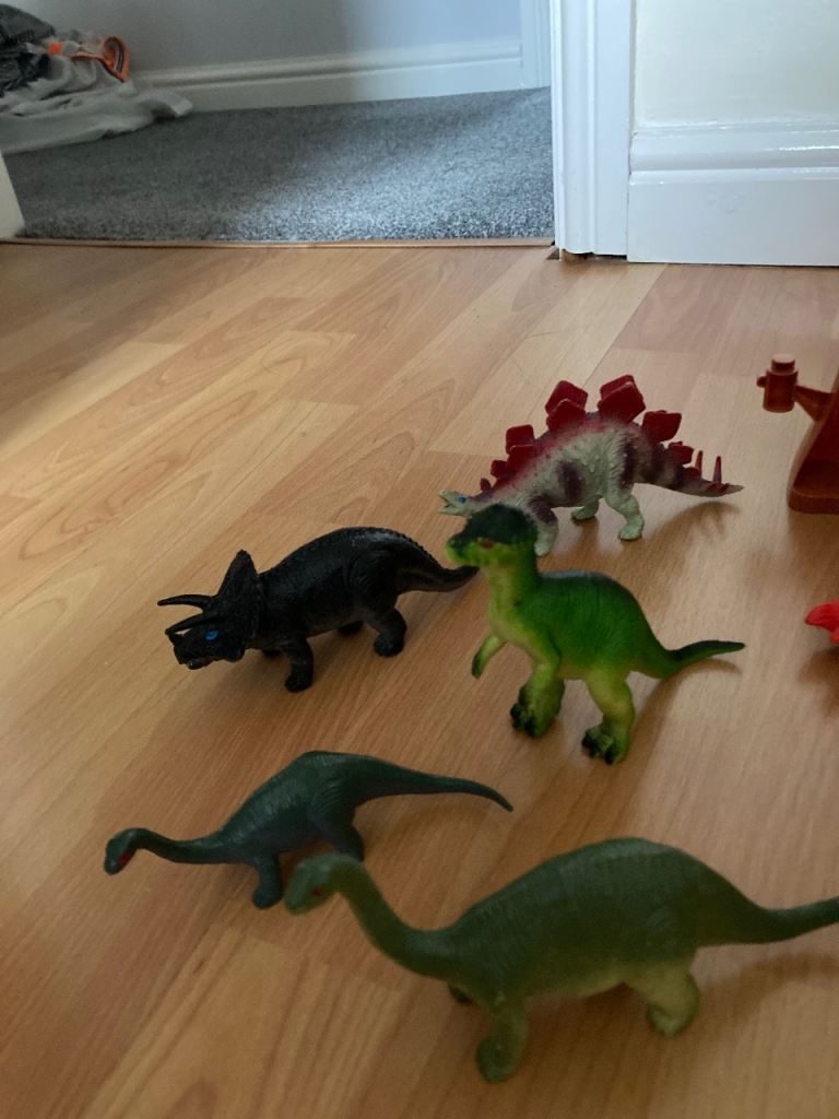 10 x various dinosaurs Plus 5 x Lego dinosaurs