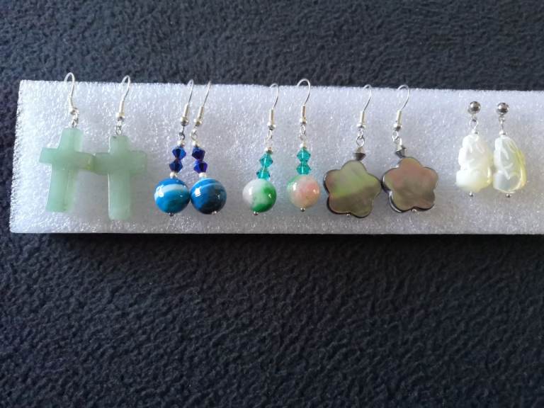 Handmade 5 pairs of earrings £3 a pair or £10 for 5 pairs 