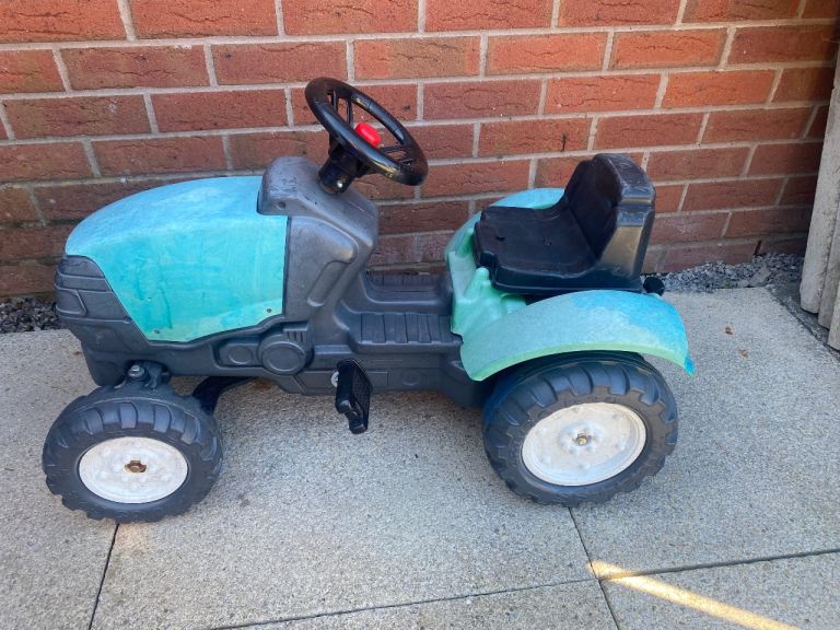 Kids Pedal Tractor – Blue/Grey, Good for Outdoor Fun