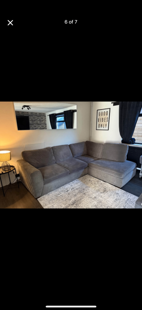 Grey Corner Sofa 