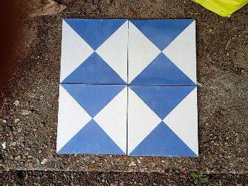 Bert and May Blue Churriana cement floor tiles