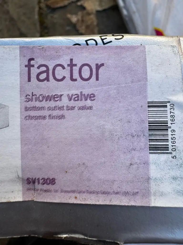 Factor Thermostatic Shower Valve SV1308 – Chrome Finish