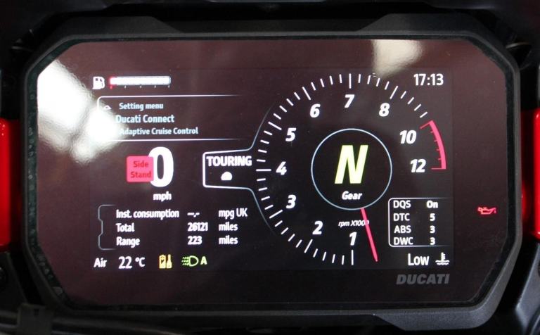 2021 21 DUCATI V4S MULTISTRADA RADAR FSH TRADE SALE RED &PANNIERS 26K V4 S 1158