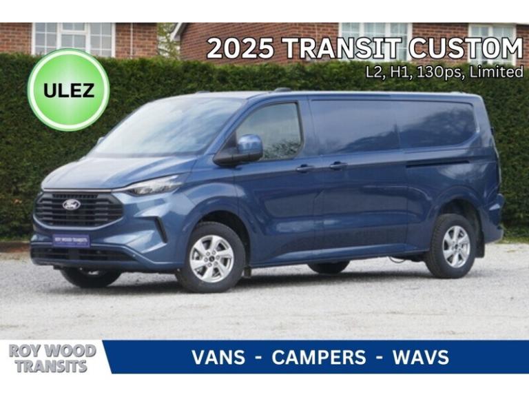 2025 Ford Transit Custom 280 L2 Limited 136ps Euro 6 Diesel Van - IN STOCK - Long Ford warranty m...