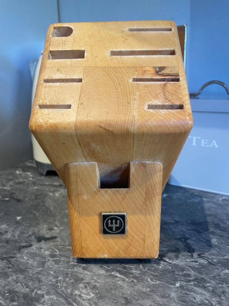 Wusthof Wooden Knife Block - Fair Condition