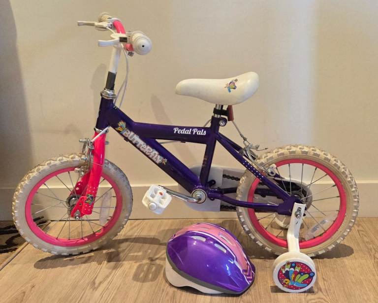 Pedal Pals 12 inch Wheel Size Kids Bike ( Pink ) - With free helmet  *COLLECTION ONLY *