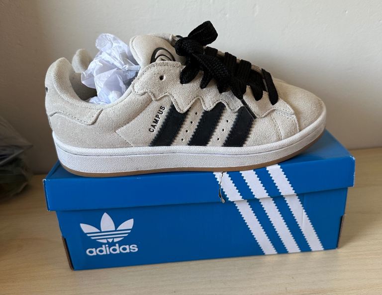 Adidas Campus 00s UK Size 5 Off White/Black With Box