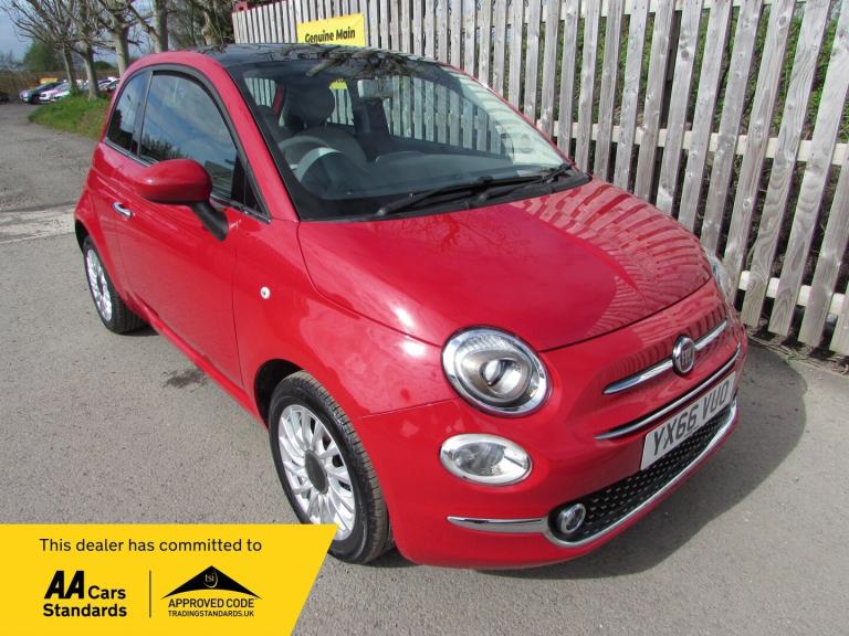 2016 Fiat 500 1.2 Lounge ECO 3dr HATCHBACK Petrol Manual