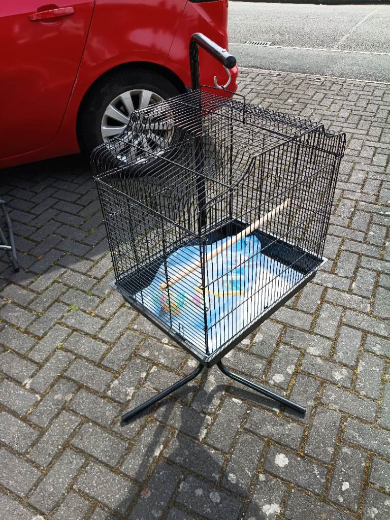 Bird cage and stand 